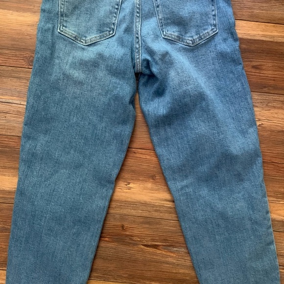 Old Navy Women’s High-Rise OG Straight Jeans Sz 0 Medium Wash Braided Waistband - Picture 9 of 10